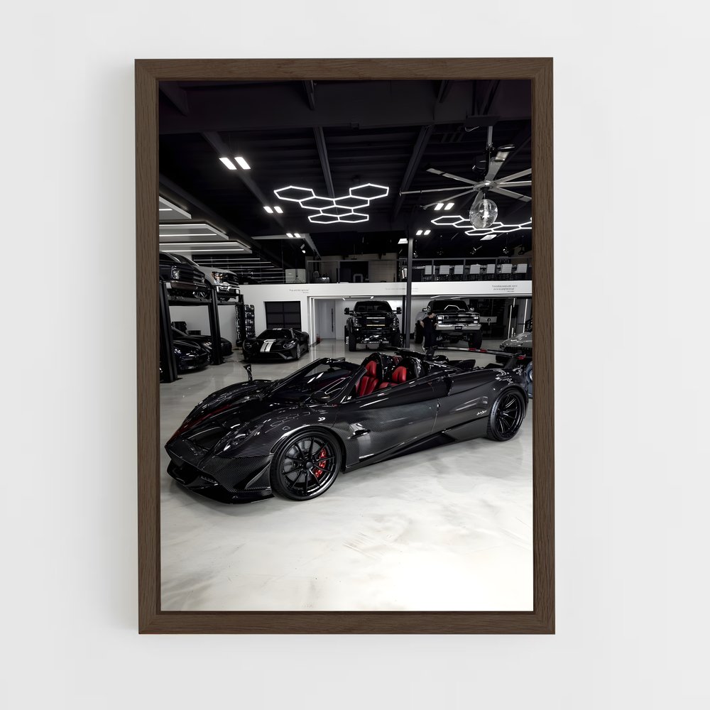 Poster Huayra Noir Mystique – affiche Pagani (vue 5)